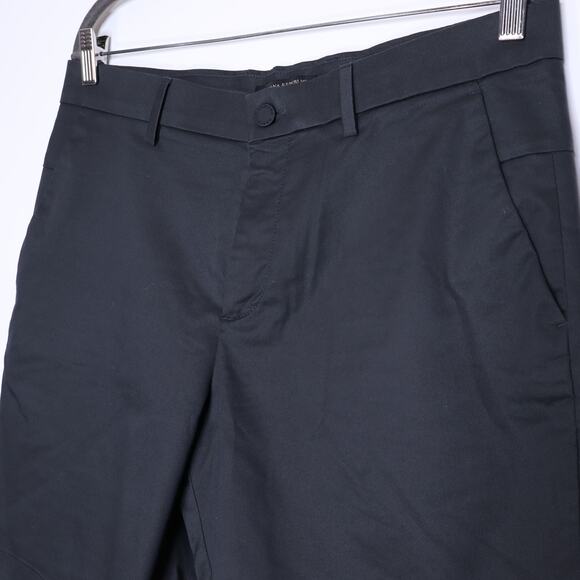 BANANA REPUBLIC Aiden Chino Shorts Black Cotton Slim Fit Casual Men's 33 - Picture 4 of 8